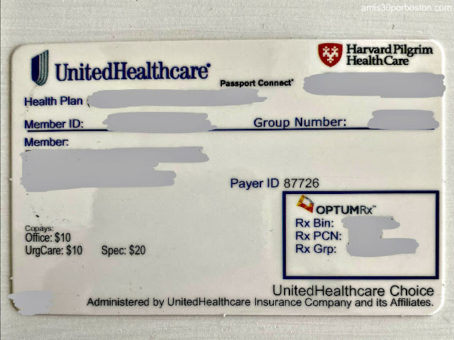 Tarjeta del Seguro Médico en Massachusetts