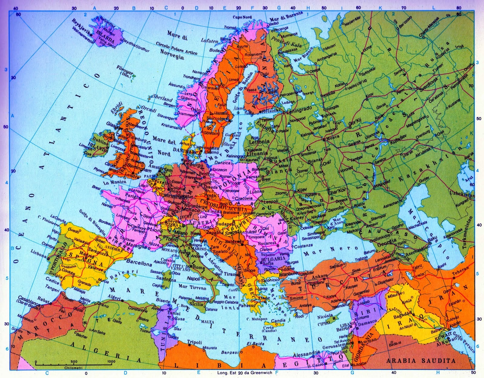 Correva l'anno... 1975: Mappa politica dell'Europa