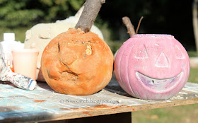 Quick Set Concrete Pumpkins, Bliss-Ranch.com