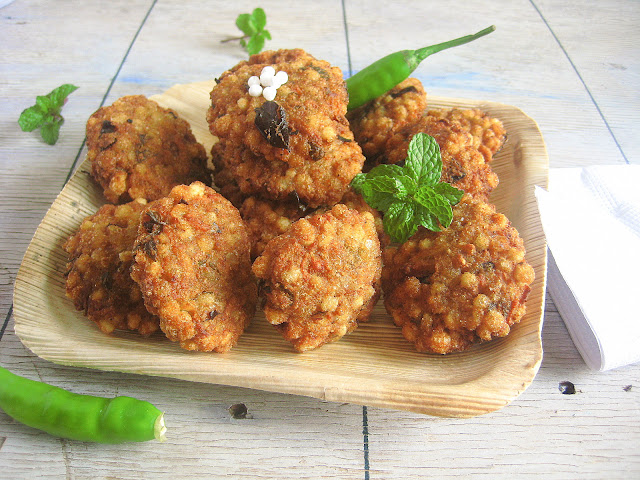 sago vada recipe