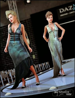  DAZ 3D Free Models - Fashionable movie dress textures