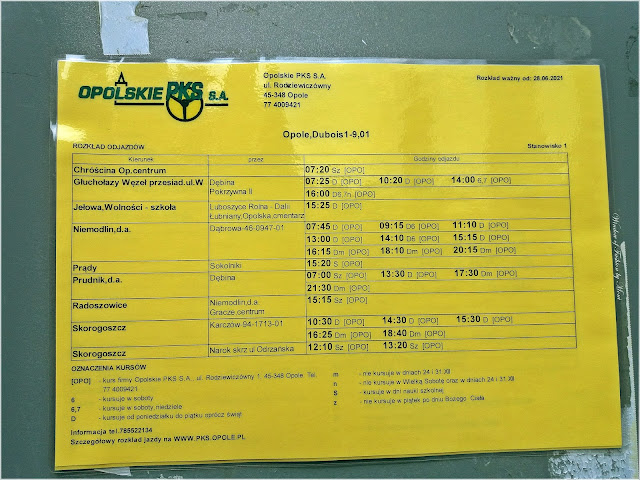 Rozkład odjazdów autobusów ul. Dubois 1-9; 01