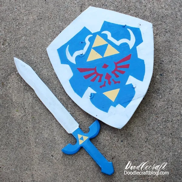 Make a Legend of Zelda Link's Master sword and shield for the perfect cosplay or costume!