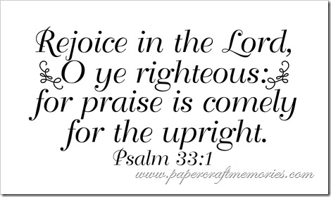 Psalm 33:1 for WAW personal use only