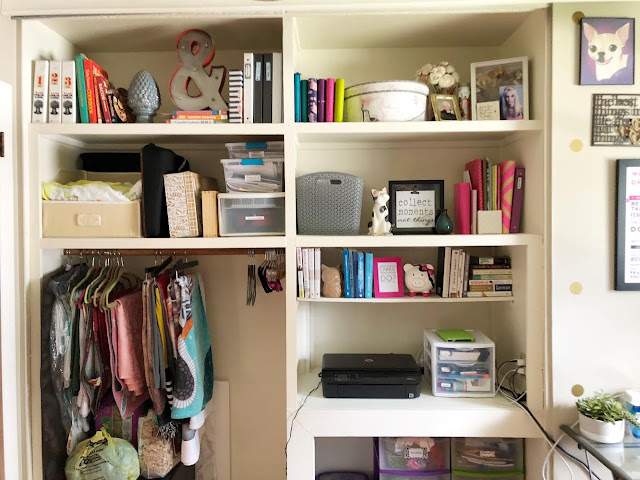 Organized and decorate home office bookshelves
