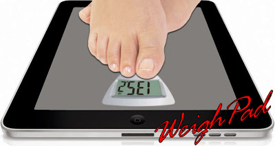 Weighing yourself using an iPad and the WeighPad app