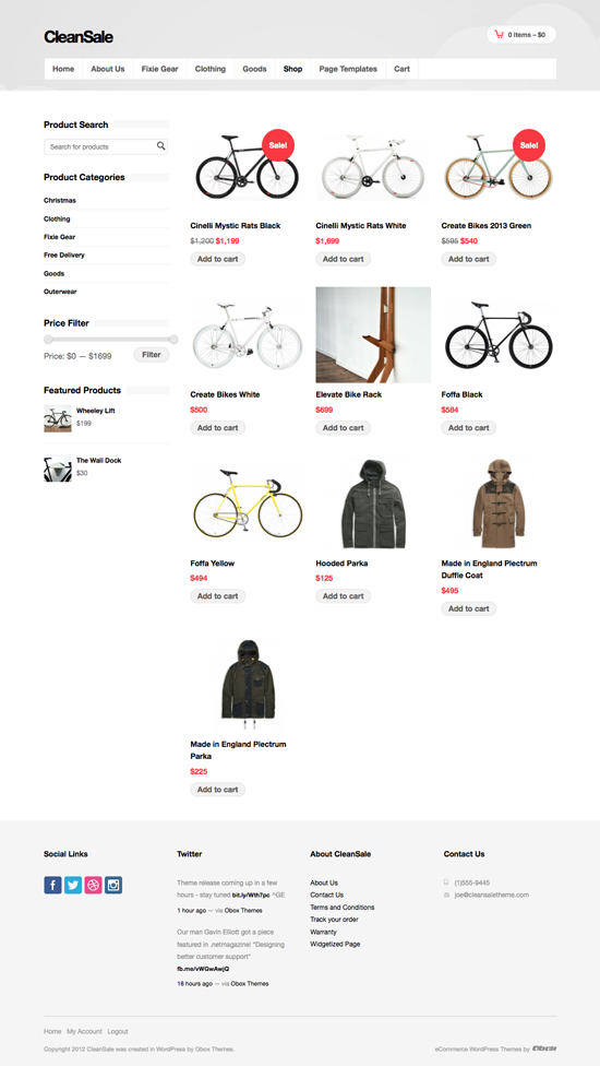 WordPress eCommerce Theme