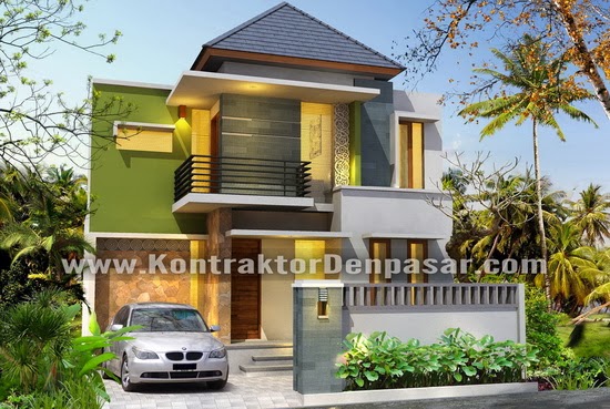 Kontraktor Rumah  di Denpasar Desain  Rumah  2  Lantai  