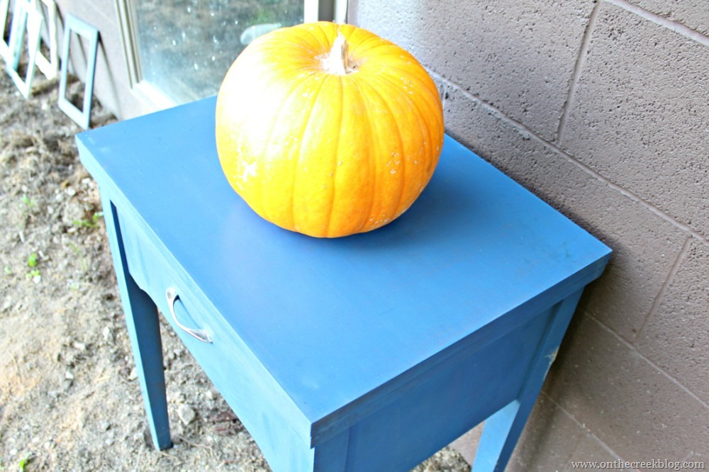 sewing tables decorated for fall | On The Creek Blog // www.onthecreekblog.com