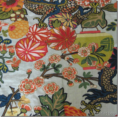 schumacher chiang mai aquamarine fabric