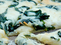 Creamy Garlic Spinach Ricotta Pizza