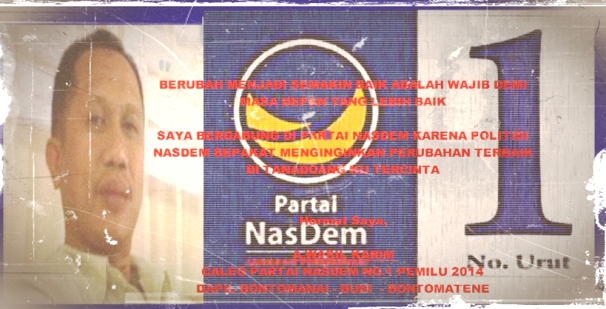 Wasil Karim,Caleg ,Partai ,Nasdem ,Kep. Selayar , Dapil, BBB