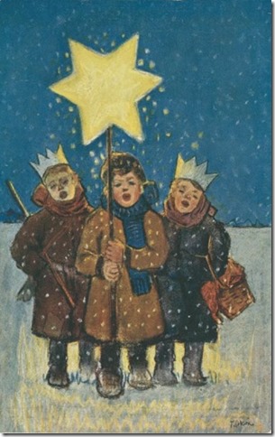 Carol singers country child 2