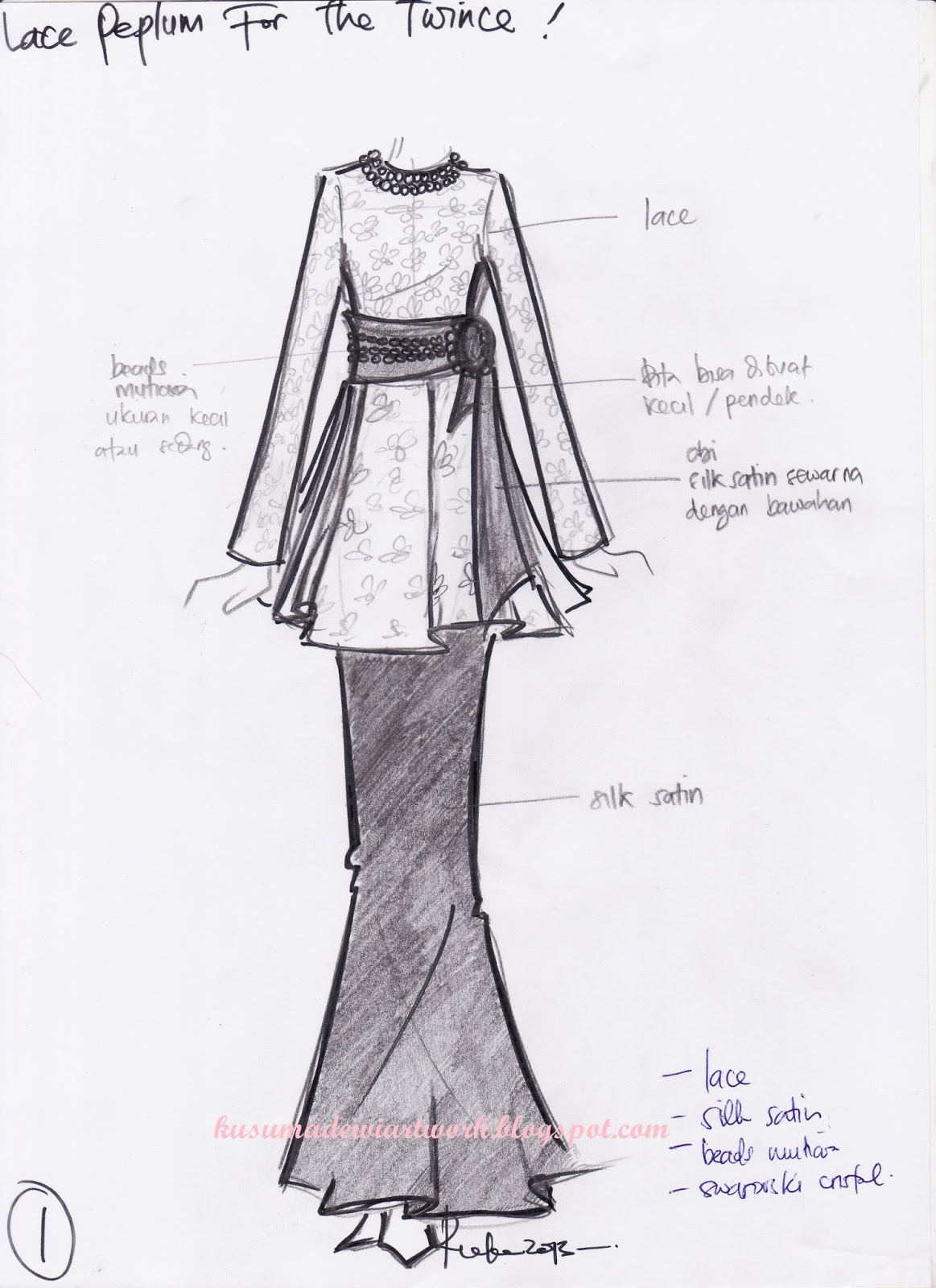 Kumpulan Soal Pelajaran 8 Sketsa Desain Baju Atasan Wanita