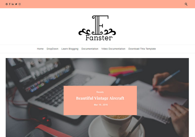 Fanster Blogger Free Template