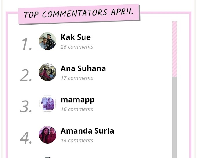 PEMENANG TOP KOMENTATOR APRIL