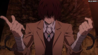 文スト 1期9話 太宰治 Dazai 文豪ストレイドッグス アニメ Bungo Stray Dogs Episode 9