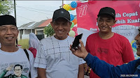 Warga RT.17 RW.04 Desa Tambak Indramayu Mengadakan Gerak Jalan Dalam Rangka HUT Ke-77 Kemerdekaan RI