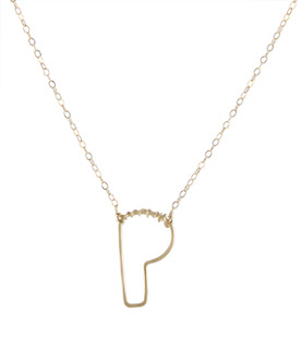 Geo Letter Necklace