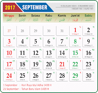 Kalender Tahun 2017 Bulan November