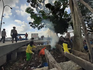 Polres Inhil dan Stakeholder Laksanakan  Giat Bersih di Beberapa Titik  