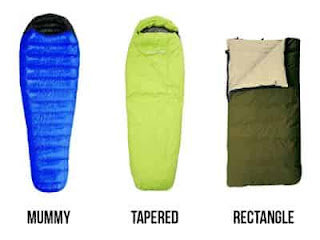 Bentuk sleeping bag