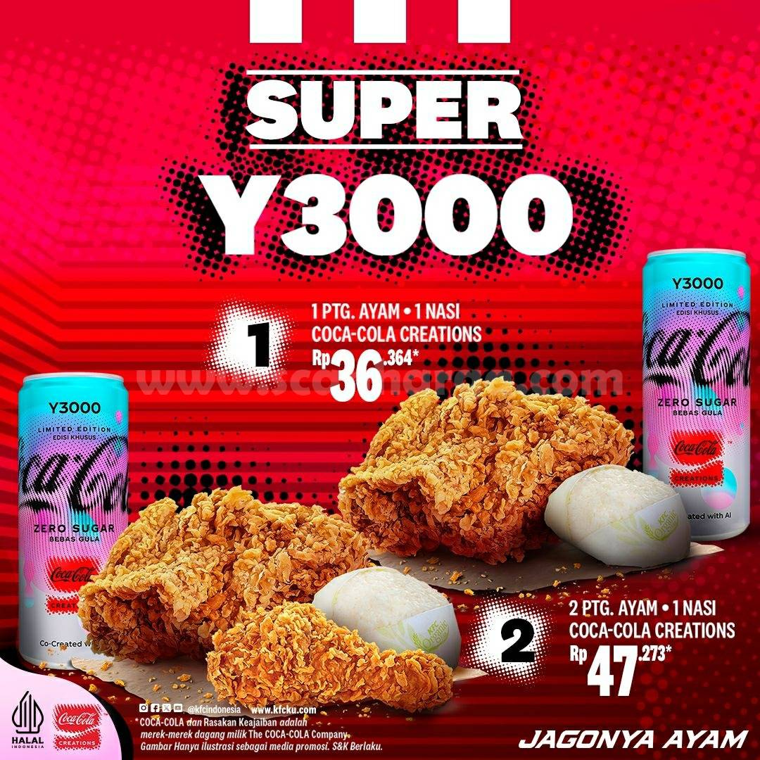 Promo KFC SUPER Y3000 Mulai Rp. 36.364