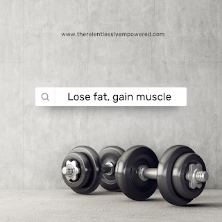 by merely losing weight, you will also lose some muscle mass in the process.