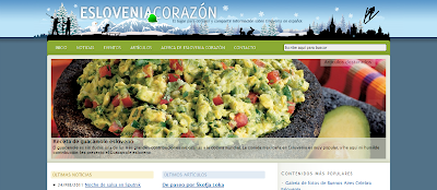 screenshot of the website at http://esloveniacorazon.si/