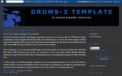 Two Column Layout from Deluxe Blogger Template