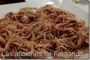 Fideos con foie