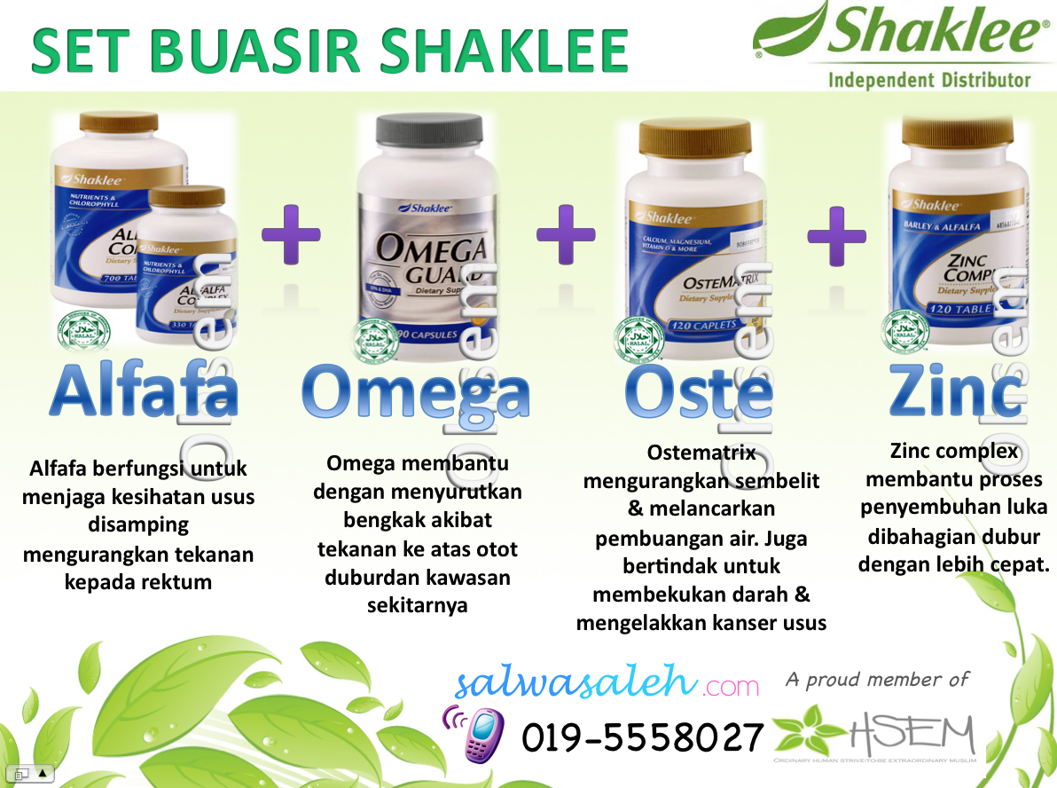 Set Buasir Shaklee: Rawat buasir sebelum terlambat 