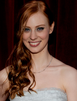 True Blood star Deborah Ann Woll rocks her rouge locks with a 