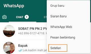 WhatsApp Agar tidak Terlihat Online