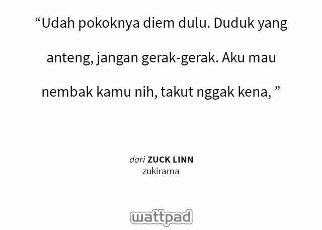 Novel Komedi Romantis Zuck Linn Wattpad