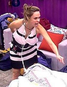 Ana Paula BBB16, vestido briga com Laércio