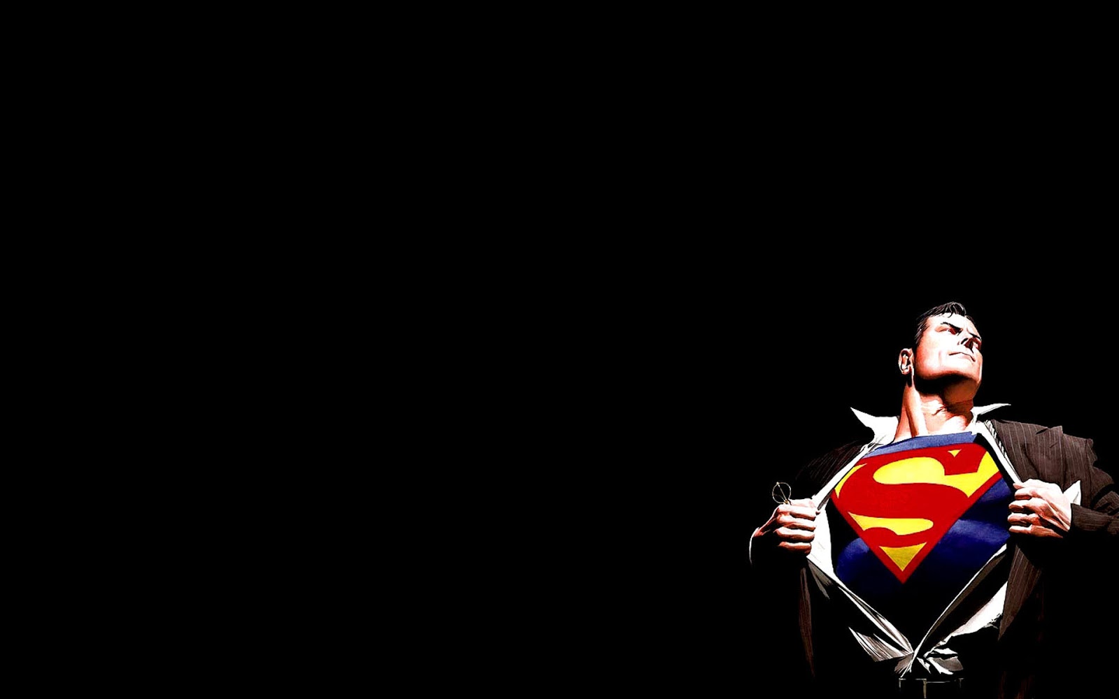 WALLPAPER SUPERMAN IN BLACK Gambar Kartun Lucu Dan Wallpaper