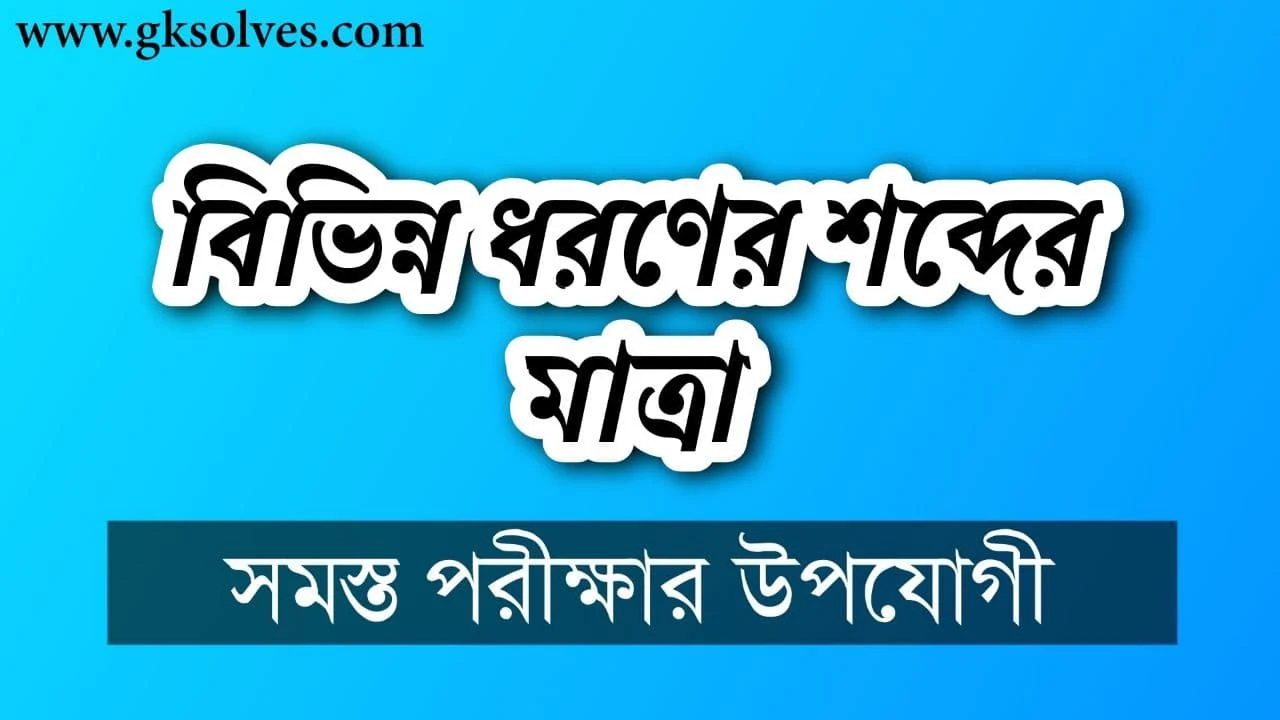 Different Types Of Sound Levels: বিভিন্ন ধরণের শব্দের মাত্রা