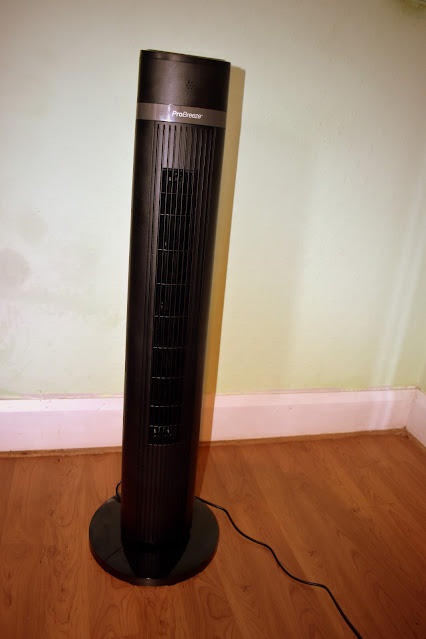 Black Tall Tower Fan