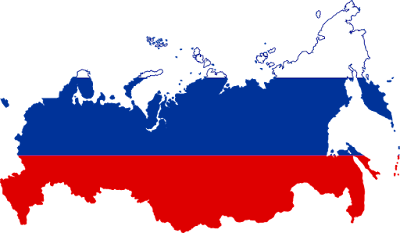 Mapa da bandeira da Rússia