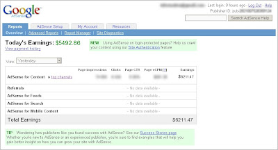 proof of fake google adsense income