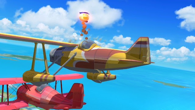 Pilotwings two planes yellow red airplanes Super Smash Bros. For Wii U Koopa Meteor