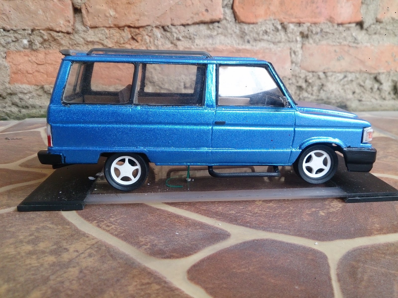 DIECAST MINIATUR KIJANG SUPER BIRU MUDA MODIFIKASI