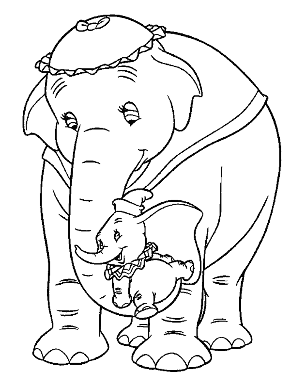 Gambar Mewarnai Gajah Sirkus