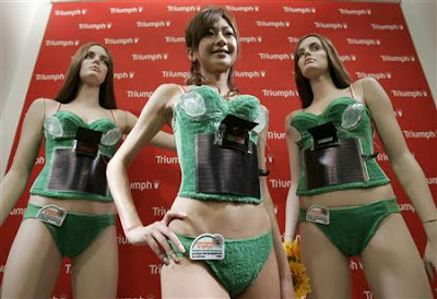 Solar bra from Japan able to charge an iPod'