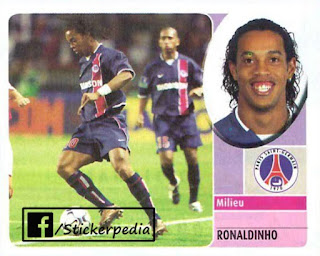 Ronaldinho PSG Paris Saint Germain Panini FOOT 2002 2003