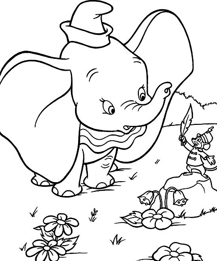 Dumbo Coloring Pages