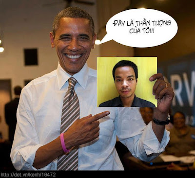 Hình ảnh chế hài hước của Obama - Cảm xúc vui, obama than tuong cua