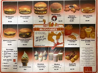 menu mcd