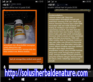 Testimoni Obat Wasir dan Ambeyen Ambe Joss dan Salwa De Nature Indonesia